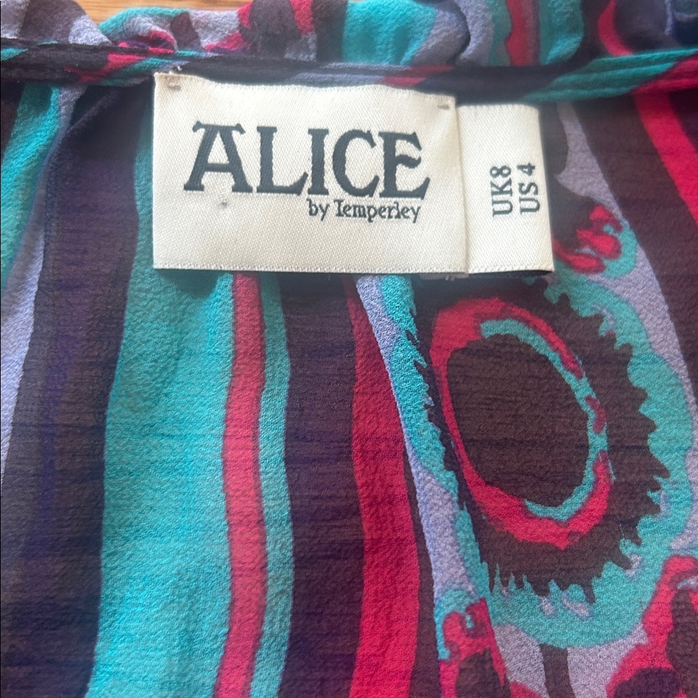 Alice By Temperley Floral Blouse Size 4 - Picture 3 of 8